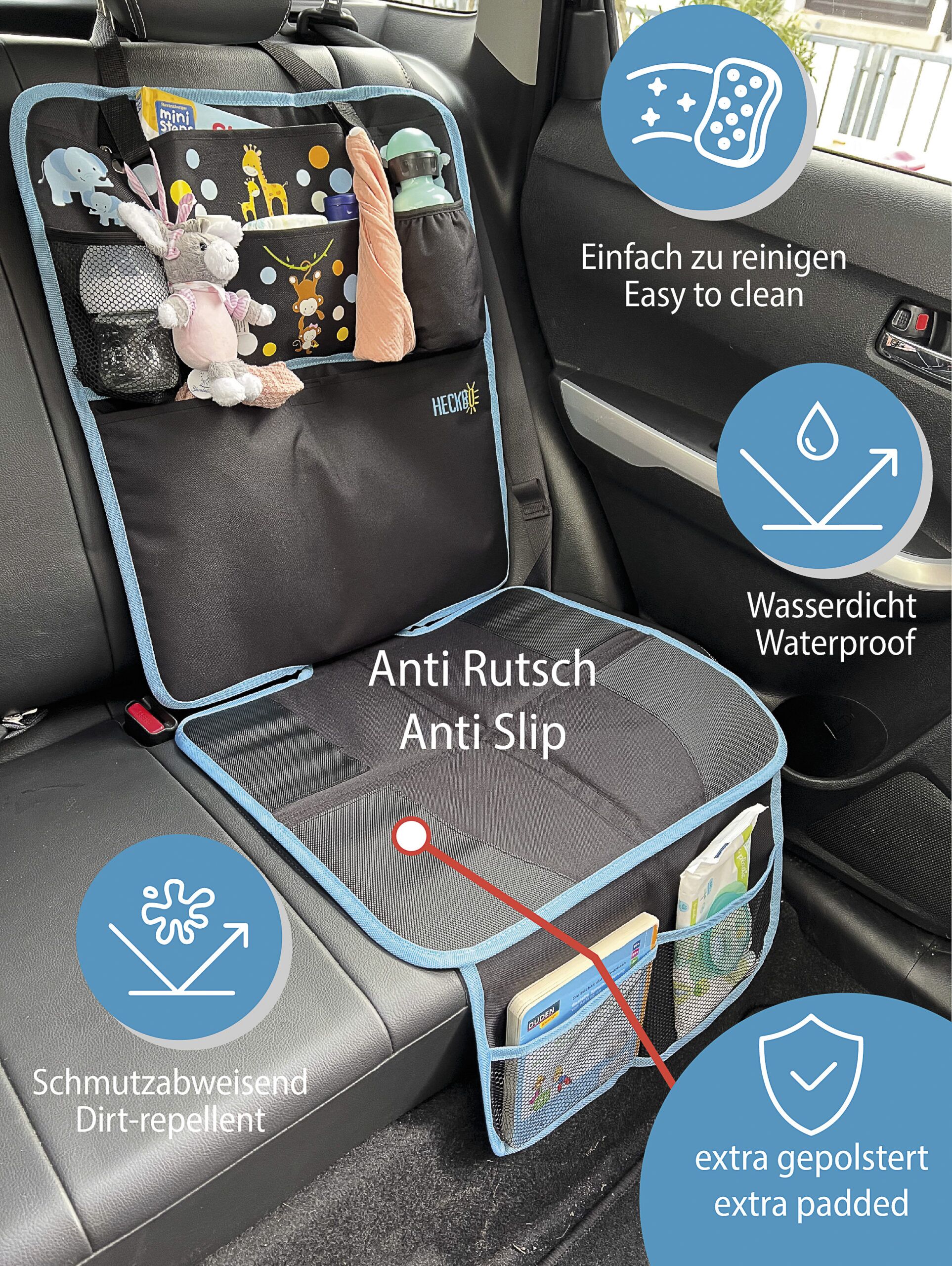 Kinder Autositz Sitzauflage Baby Tiere Mama – HECKBO